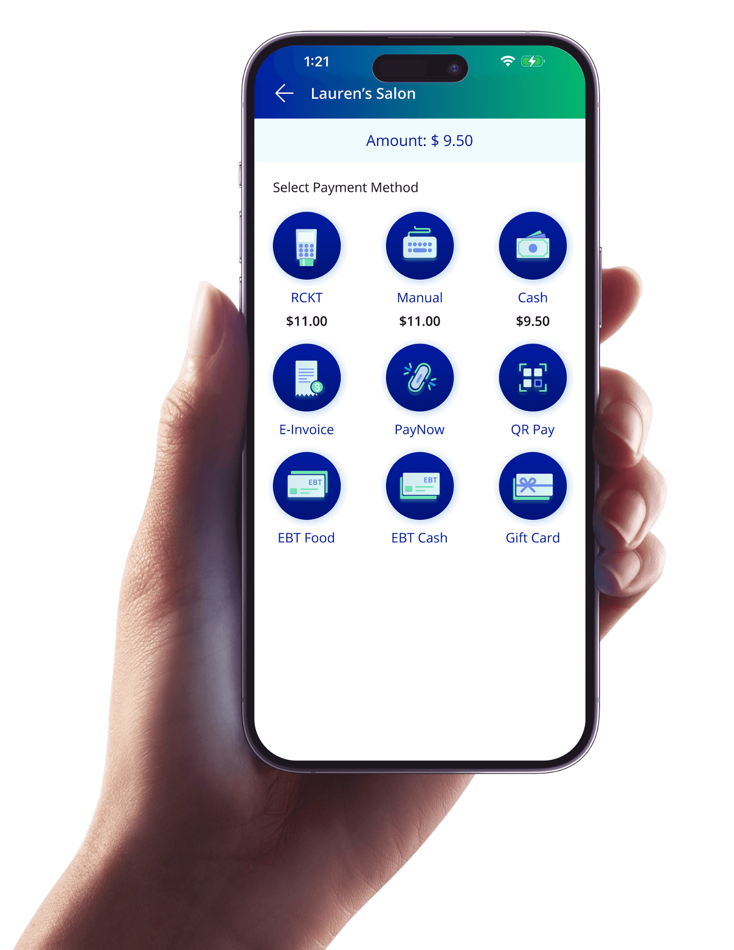 mobile in hand