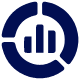 Analytics and Training blue icon