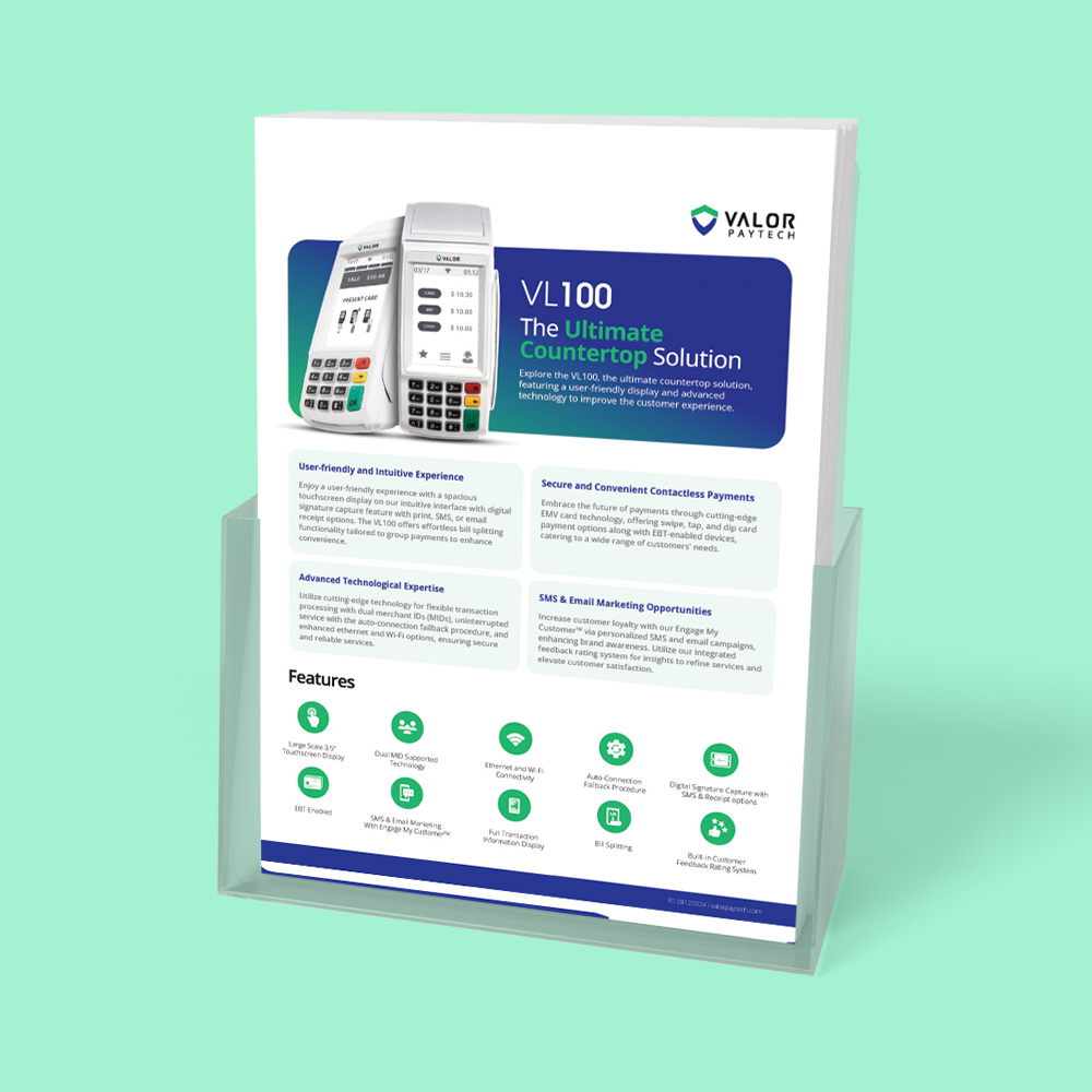 Valor VL100 POS Brochure Thumbnail