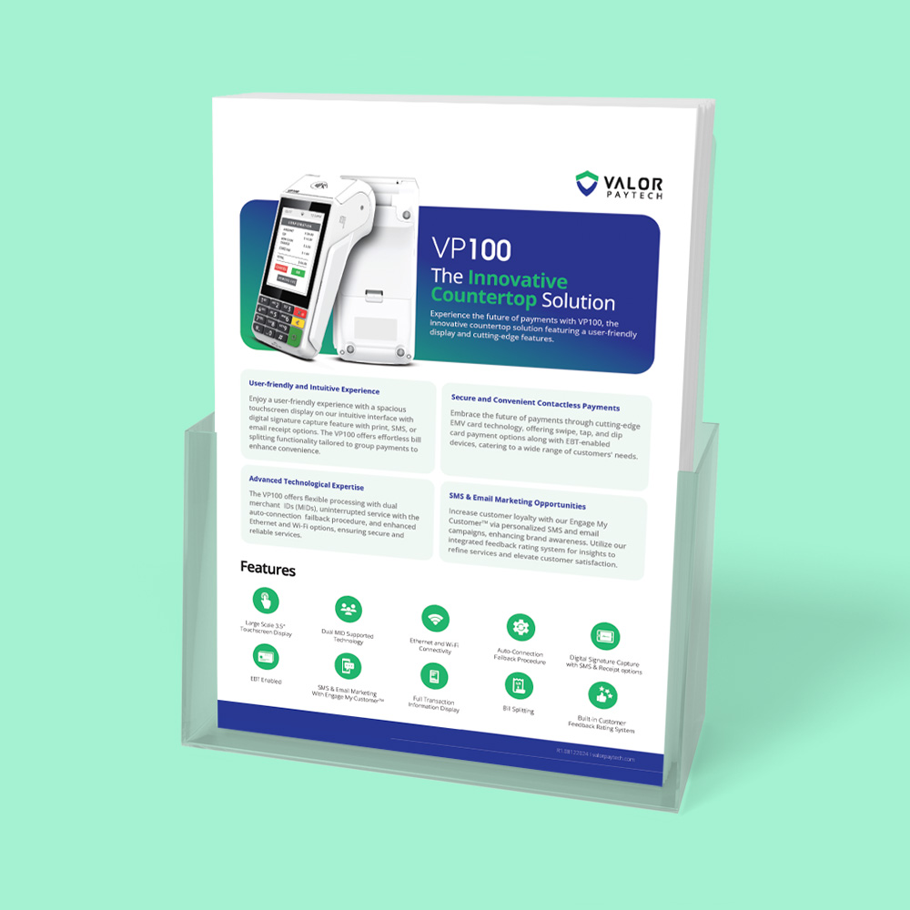 Valor VP100 POS Brochure Thumbnail