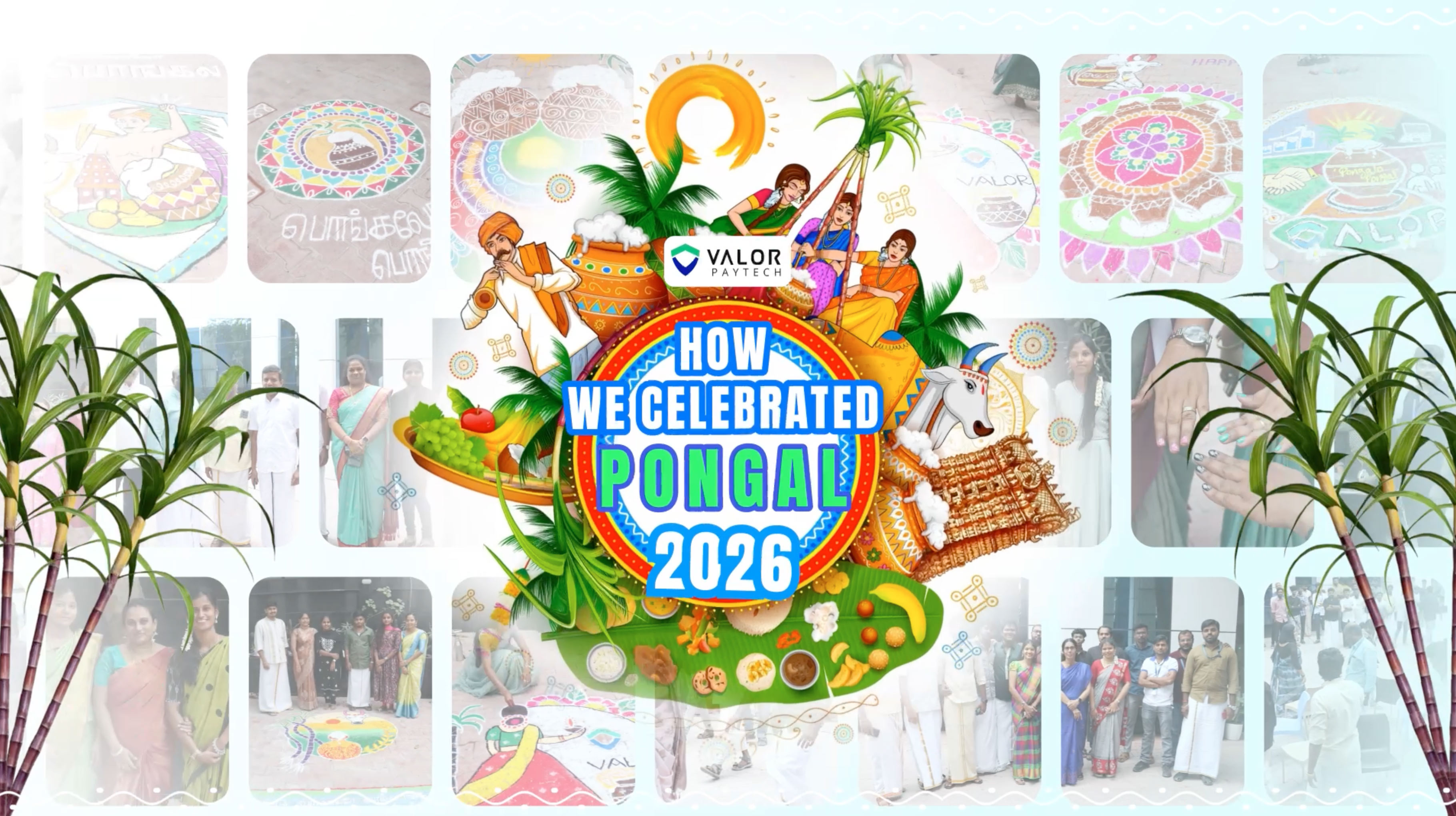 Office Pongal celebration at Valor PayTech showcasing team culture and workplace festivities